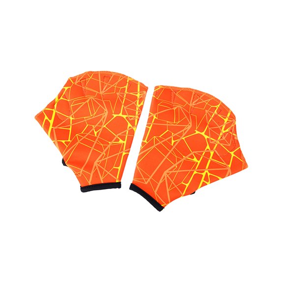KCAHPAN Fashion Print Webbed Gloves Swim Gear for Swim Water Aerobics Training Teaching