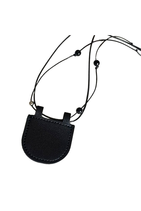 Stylish Neck Pouch Pendant Necklace for Earbuds and Change Convenient and Fashion Accessory for Daily Use