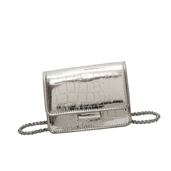 KCAHPAN Trendy Women's Mini Crossbody Bag PU Small Square Chain Handbag