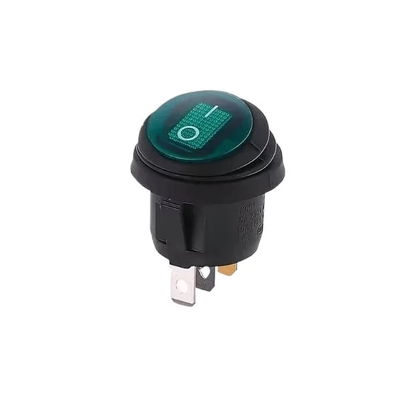 KCD1 Waterproof Round Button Rocker Switch kcd1 Boat-shaped Switches Push Button Switch ON OFF with Light 12V 220V