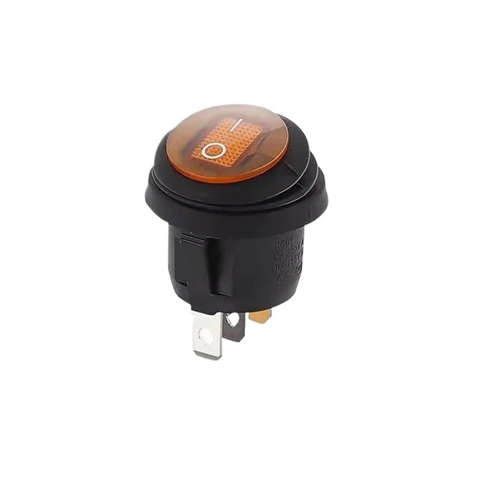 KCD1 Waterproof Round Button Rocker Switch kcd1 Boat-shaped Switches Push Button Switch ON OFF with Light 12V 220V