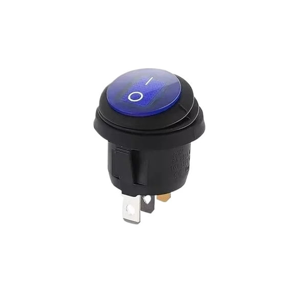 KCD1 Waterproof Round Button Rocker Switch kcd1 Boat-shaped Switches Push Button Switch ON OFF with Light 12V 220V