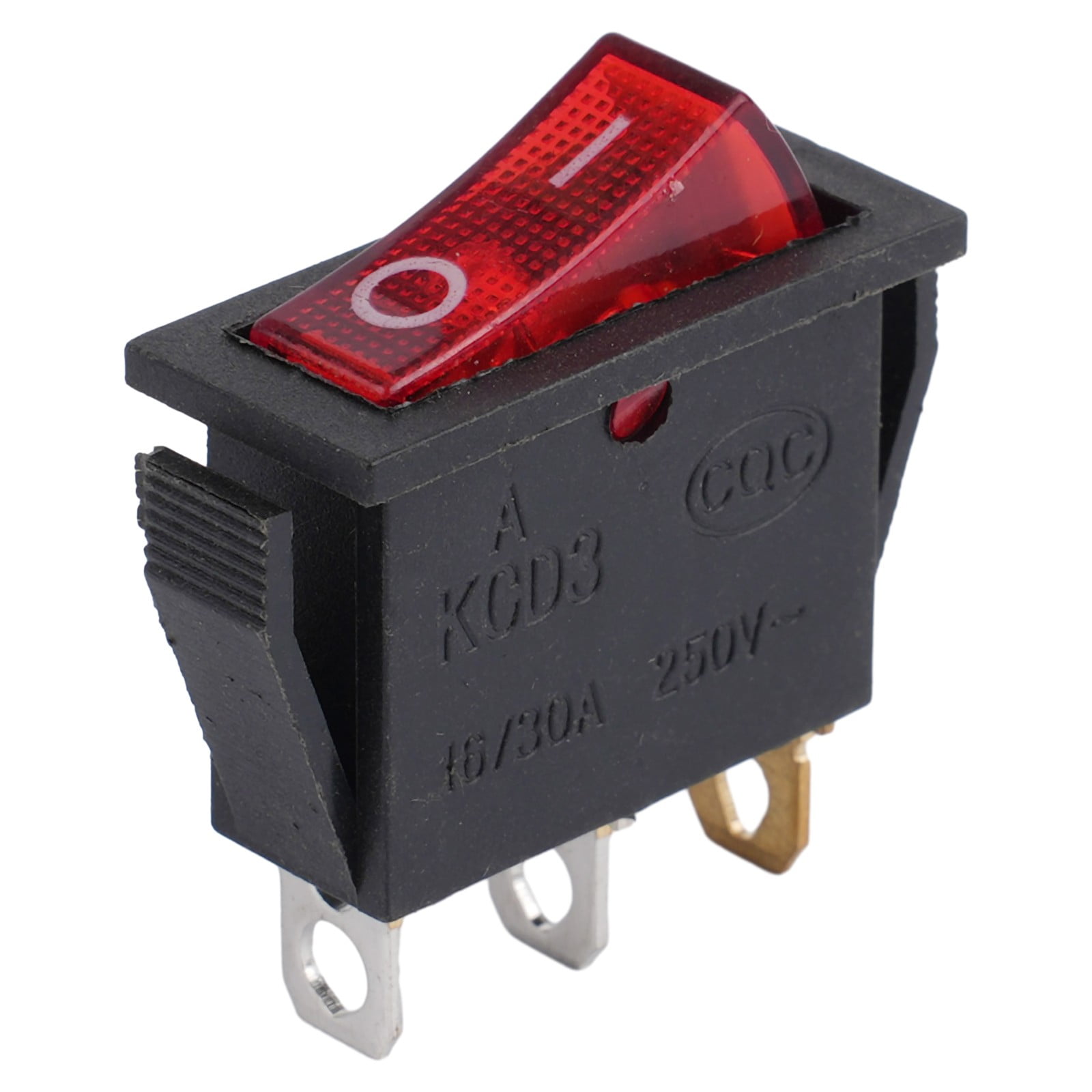 KCD3 Red Button On-Off 3Pin DPST Boat Car Rocker Switch 15A\\20A 250V ...