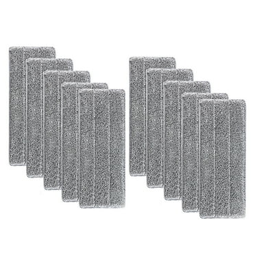 KCEHTA 10 Pack Microfiber Mop Pads for Floor Cleaning, Microfiber Spray Mop Replacement Heads for Wet/Dry Mops, Washable Reusable Flat Mop Refill Pads Fit for Most Spray Mops