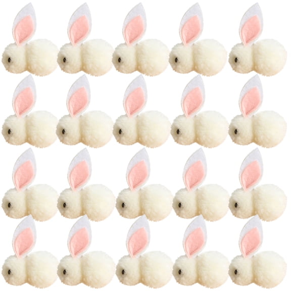 KCEHTA 20 Pcs Easter Bunny Stuffed Animals 2.16 Inch Soft Cute Mini Plush Bunny Rabbit Plush Doll Stuffed Bunny Toy Tiny Plush Bunny Easter Bunny Ornaments for Easter Decorations