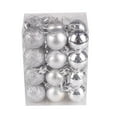 thumbnail image 1 of KCEHTA 24Pcs Christmas Ball Ornaments for Xmas Christmas Tree, 30mm/1.18" Plastic Shatterproof Christmas Tree Ball Ornaments for Holiday Wedding Party Decoration, 1 of 7