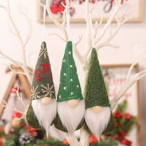 KCEHTA 3 Pcs Gnome Christmas Ornaments, Christmas Tree Hanging Gnomes Ornaments, Christmas Gnomes Decorations, Handmade Swedish Tomte Gnome Plush Gnomes Christmas Tree Decorations