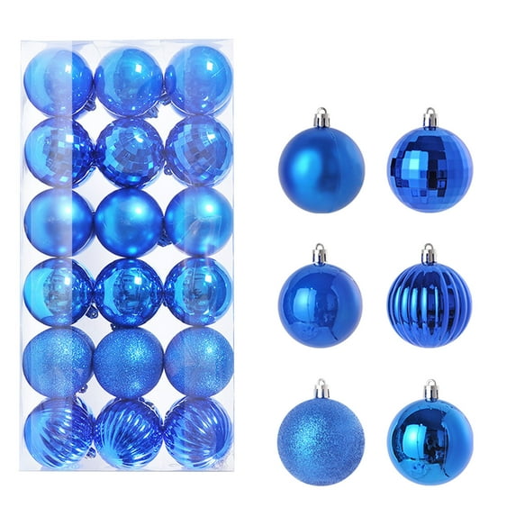 KCEHTA 36PCS Christmas Ball Ornaments, Small Christmas Baubles for Xmas Christmas Tree, Shatterproof Christmas Tree Ball Ornaments for Holiday Wedding Party Decoration