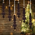 thumbnail image 1 of KCEHTA 6 Pcs Finial Christmas Ornaments, Finial Drop Christmas Ornaments, Velvet Christmas Ornaments, Plastic Shatterproof Flocked Christmas Ornaments for Xmas Tree Vintage Holiday Decor, 1 of 6