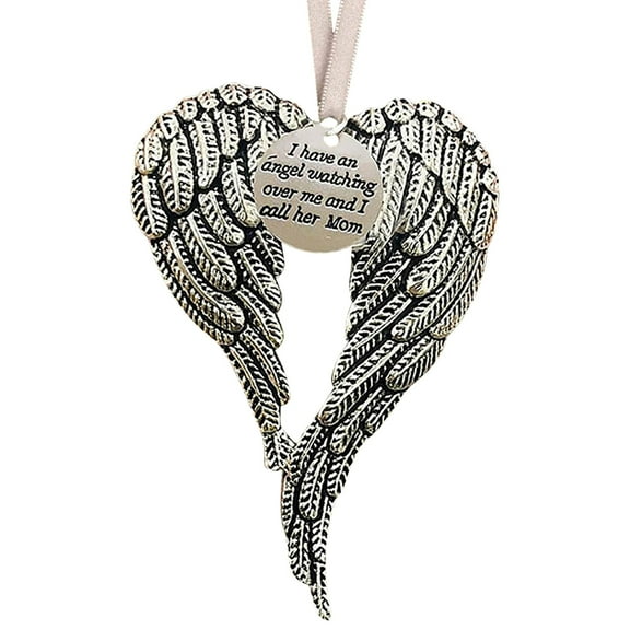 KCEHTA Angel Wings Christmas Ornaments, Angel Wings Ornaments for Christmas Tree, Memorial Christmas Tree Hanging Ornaments, Christmas Remembrance Ornament for Home Party Decorations