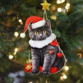 thumbnail image 1 of KCEHTA Black Cat Ornaments for Christmas Tree, Black Cat Christmas Ornaments, Personalized Black Cat Christmas Tree Ornaments Car Backpack Pendant Home Party Decor, 1 of 6