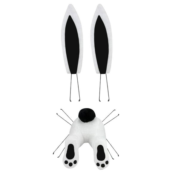 KCEHTA Bunny Butt Wreath Attachment DIY Easter Bunny Butt Ears Wreath Kit Home Door Wall Decorations
