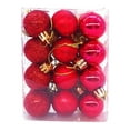 thumbnail image 1 of KCEHTA Christmas Ball Ornaments, 24 Pcs 1.18 inch Christmas Tree Ball Ornaments Shatterproof Plastic Christmas Tree Hanging Ornaments for Holiday Wedding Party Decorations, 1 of 7