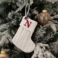 thumbnail image 1 of KCEHTA Christmas Stockings with Initials, 26 Letters Embroidered Personalized Christmas Stockings, Fireplace Hanging Stockings for Xmas Home Decor, 1 of 7