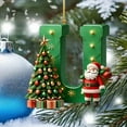 thumbnail image 1 of KCEHTA Christmas Tree Ornaments Letters A-Z Christmas Initial Ornaments Xmas Tree Ornaments Personalized DIY Christmas 26 Initial Letter Ornaments Christmas Decorations Gifts, 1 of 5
