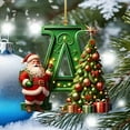 thumbnail image 1 of KCEHTA Christmas Tree Ornaments Letters A-Z Christmas Initial Ornaments Xmas Tree Ornaments Personalized DIY Christmas 26 Initial Letter Ornaments Christmas Decorations Gifts, 1 of 5