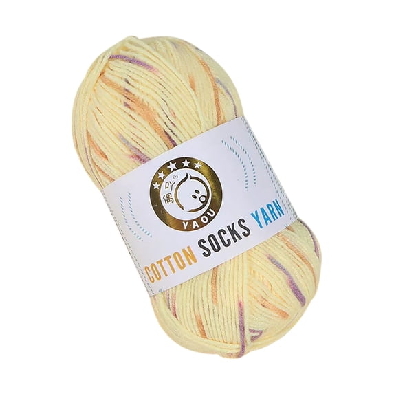 KCEHTA Cotton Crochet Yarn, Chunky Yarn Hand Knitting Multicolor Yarn for Knitting, Crochet, Weaving, Arts & Crafts