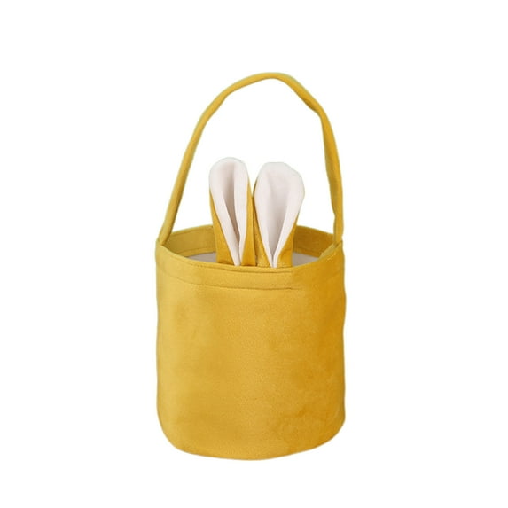 KCEHTA Easter Basket, Easter Bunny Basket, Bunny Ear Easter Basket, Easter Eggs Basket, Easter Tote Bags, Easter Bucket Bags with Cute Rabbit Ears for Easter Eggs Hunting