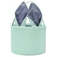 thumbnail image 1 of KCEHTA Easter Basket, Easter Egg Hunting Basket, Easter Gift Basket, Easter Bunny Basket for Kids with Cute Rabbit Ears Stripe, 1 of 7
