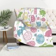 thumbnail image 1 of KCEHTA Easter Blanket, Happy Easter Colorful Eggs Soft Plush Flannel Throw Blanket for Couch Bed Living Room Sofa Chair, Easter Gifts for Kids Adults, 1 of 6