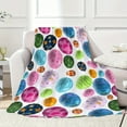thumbnail image 1 of KCEHTA Easter Blanket, Happy Easter Throw Blanket, Easter Decorations, Soft Plush Easter Egg Blanket for Couch Bed Sofa Chair Spring Home Living Room Decor, 1 of 6