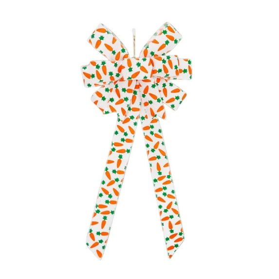 KCEHTA Easter Bow, Easter Bows for Wreaths, Easter Tree Topper Bow, Easter Decorations for Home