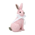 thumbnail image 1 of KCEHTA Easter Bunny Figurines Rattan Effect Resin Easter Rabbit Statues Farmhouse Spring Home Decor, 1 of 6