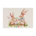 thumbnail image 1 of KCEHTA Easter Placemats Bunny Rabbit Floral Spring Table Mats for Party Kitchen Dining Decorations, 1 of 7