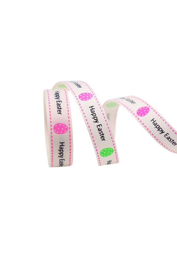 Easter Ribbon Wired 10 Yards Easter Ribbons for Gift Wrapping Wreath Bow Decor DIY Crafts