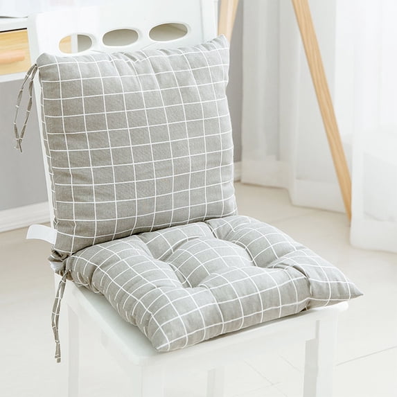 KCEHTA High Back Chair Cushions Indoor Outdoor Patio Rocking Chair Cushion Tufted Seat and Back Cushions with Ties All-Weather Replacement Cushion