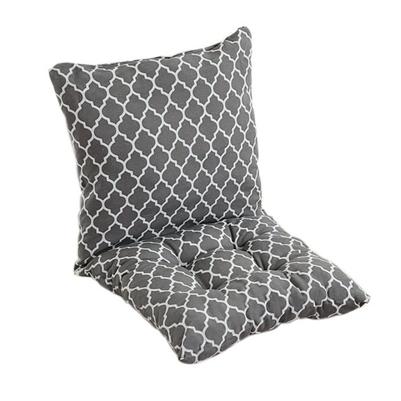 KCEHTA High Back Patio Chair Cushion Indoor Outdoor Seat Back Chair Cushions Tufted Rocking Chair Cushions Replacement Seat Pads with Ties