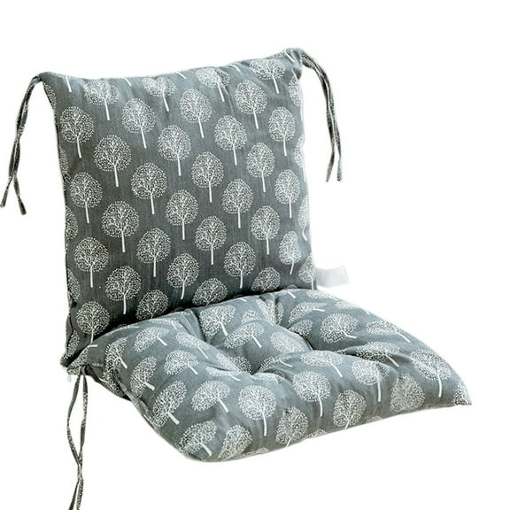 KCEHTA High Back Patio Chair Cushion Indoor Outdoor Seat Back Chair Cushions Tufted Rocking Chair Cushions Replacement Seat Pads with Ties