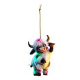thumbnail image 1 of KCEHTA Highland Cow Ornaments for Christmas Tree, Cow Christmas Ornaments, 2D Acrylic Cartoon Highland Cow Hanging Decorations, Cute Highland Cow Pendant for Xmas Tree Home Party Decor, 1 of 7