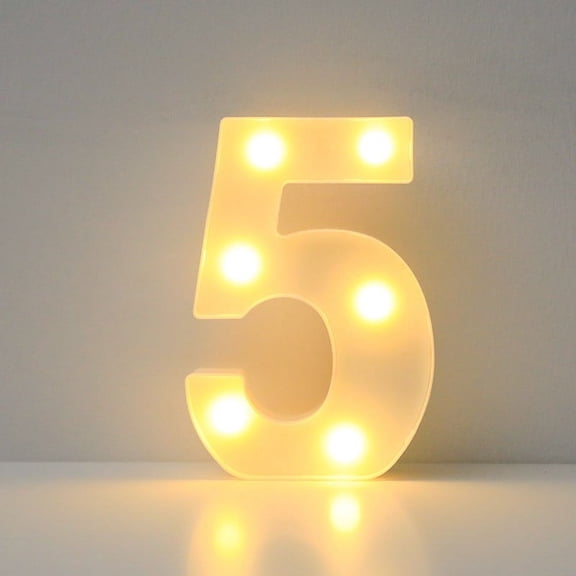 KCEHTA LED Marquee Number Lights Sign, Light Up Numbers 0-9, Led Light Up Numbers, Decorative Lighted Numbers for Christmas Valentines Day Birthday Wedding Party Home Decor