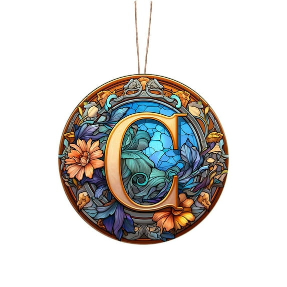 KCEHTA Letter Christmas Ornaments, Christmas Initial Ornaments, Letter Ornaments for Christmas Tree Personalized DIY 26 Letters Christmas Tree Decoration Pendant Christmas Gifts