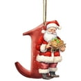 thumbnail image 1 of KCEHTA Letter Christmas Ornaments, Christmas Initial Ornaments with Santa Claus, Letter Ornaments for Christmas Tree, 26 Letters Christmas Tree Decoration Pendant, Christmas Tree Ornaments, 1 of 7