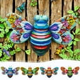thumbnail image 1 of KCEHTA Metal Bee Wall Decor, Bee Wall Art Decor, Outdoor Metal Art Wall Decor, Iron Bee Art Sculpture Hanging Wall Decorations for Indoor Outdoor Garden Fence Yard Patio Living Room Bedroom, 1 of 7