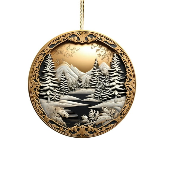 KCEHTA Nativity Christmas Ornaments, Christmas Angel Ornaments, Personalized Christmas Ornaments 2024 Christmas Gifts Pendants Christmas Tree Decorations for Home, Office and Car Decor