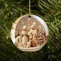 KCEHTA Nativity Christmas Ornaments, Nativity Ornaments for Christmas Tree, Nativity Scene Ornaments, Christian Christmas Ornaments for Tree Xmas Home Office Party Decor