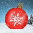 thumbnail image 1 of KCEHTA Outdoor Christmas Decorated Ball 24 Inch Large PVC Christmas Decorated Ball Ornaments Christmas Ball Ornaments for Holiday Yard Lawn Porch Decor, 1 of 5