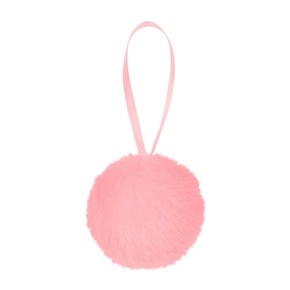 KCEHTA Pink Christmas Ball Ornaments Shatterproof Christmas Tree Ornaments Balls Soft Plush Christmas Balls Christmas Tree Decorations Indoor Home Party Decor