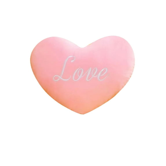KCEHTA Pink Heart Pillow, 5.9 inch Cute Mini Heart Shaped Throw Pillows, Love Pillows Decorative Throw Pillows for Bedroom Living Room, Christmas Valentine's Day Gifts for Her Women Girlfriend