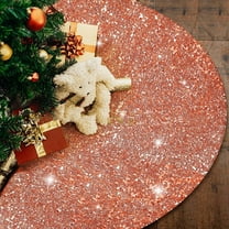 KCEHTA Sequin Christmas Tree Skirt 24 Inch Glitter Xmas Tree Skirt for Christmas Party Decorations