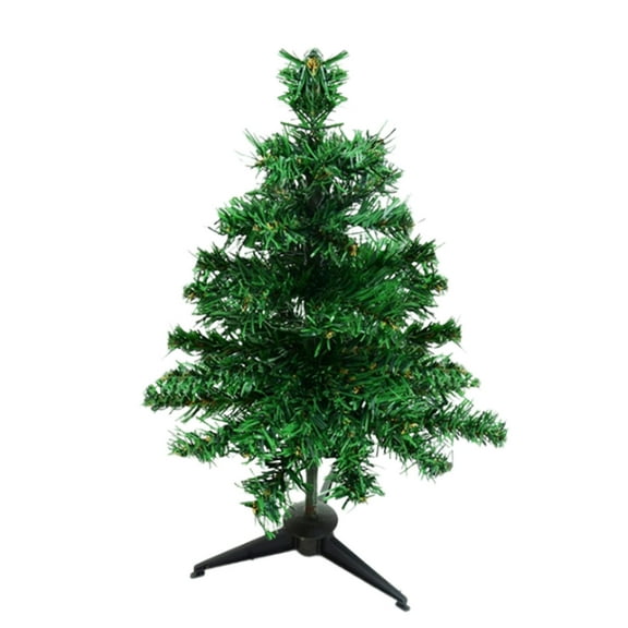 KCEHTA Small Green Christmas Tree 11.8 Inch Tabletop Artificial Mini Christmas Tree Decorations for Home Office Living Room Bedroom Farmhouse Decor