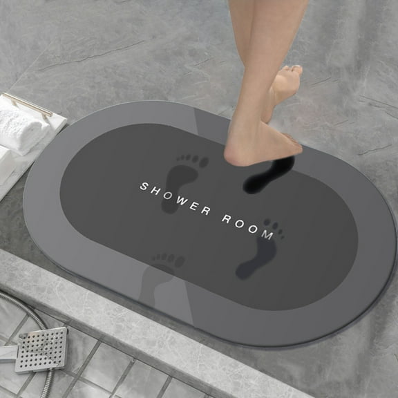 KCEHTA Super Absorbent Bath Mat Quick Drying Bathroom Rug Non-slip Bathroom Floor Mat