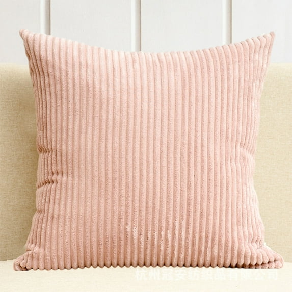 KCEHTA Throw Pillow Covers, Decorative Pillow Covers, Corduroy Striped Square Pillowcases Couch Pillow Covers for Sofa Couch Bed Chair Car Office Farmhouse Home Decor