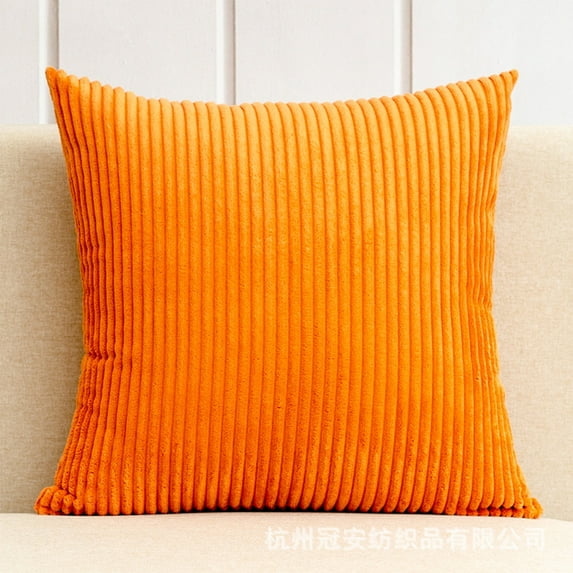 KCEHTA Throw Pillow Covers, Decorative Pillow Covers, Corduroy Striped Square Pillowcases Couch Pillow Covers for Sofa Couch Bed Chair Car Office Farmhouse Home Decor