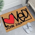 thumbnail image 1 of KCEHTA Valentines Door Mat, Valentines Day Welcome Mat Non Slip Washable Decorative Love Heart Wedding Anniversary Valentine's Day Doormat Indoor Outdoor Front Door Porch Valentines Day Decorations, 1 of 6