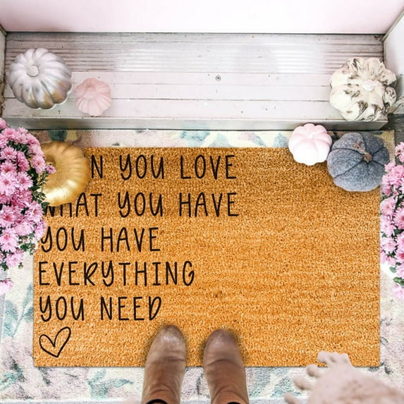 KCEHTA Valentines Door Mat, Valentines Day Welcome Mat Non Slip Washable Decorative Love Heart Wedding Anniversary Valentine's Day Doormat Indoor Outdoor Front Door Porch Valentines Day Decorations