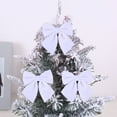 thumbnail image 1 of KCEHTA White Velvet Christmas Tree Bows, 3Pcs Christmas Wreath Bows, Velvet Bows Ornaments for Christmas Tree, Vintage Velvet Ribbon Bows for Christmas Tree Decorations, 1 of 5